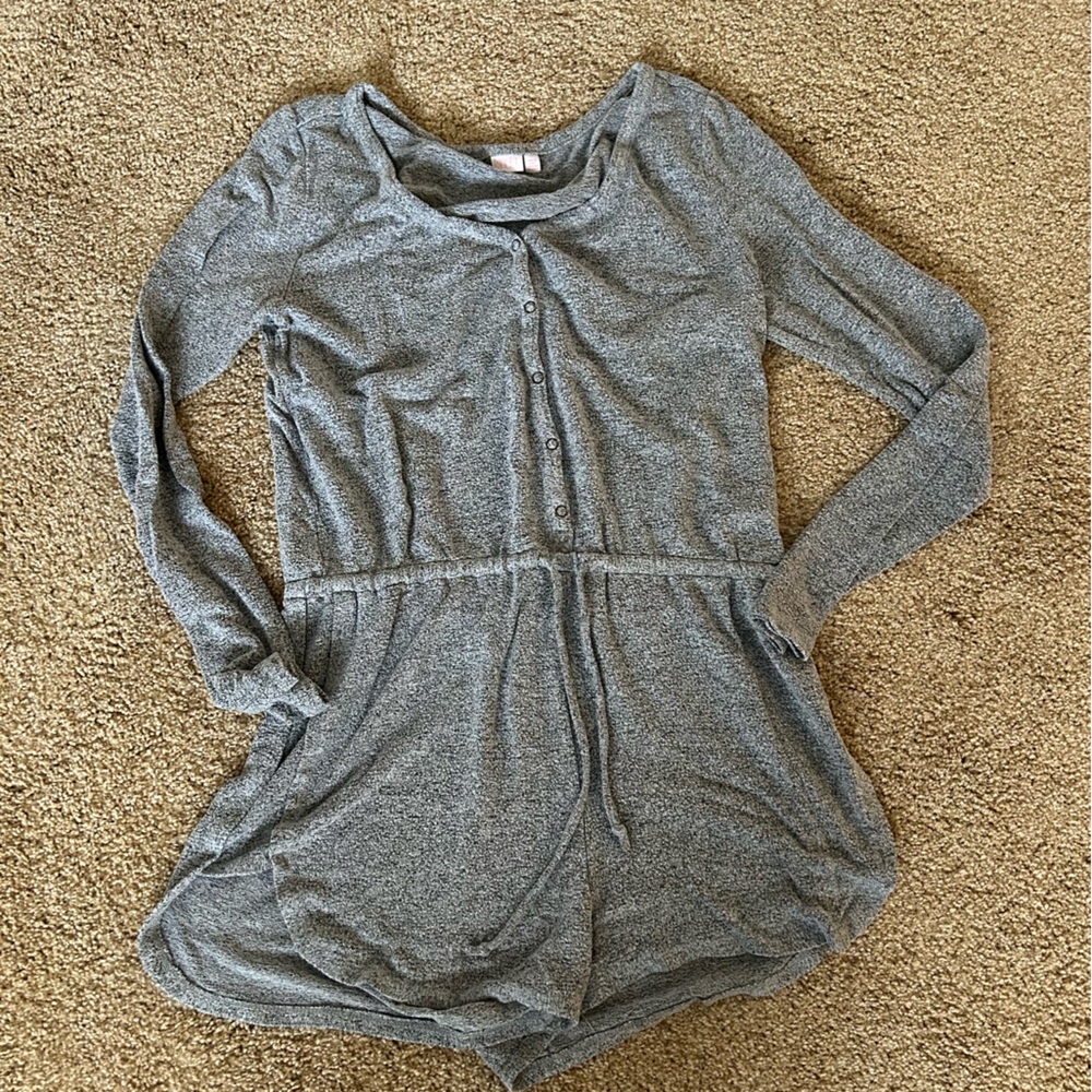 Women’s Loungewear one-piece long sleeve top and shorts